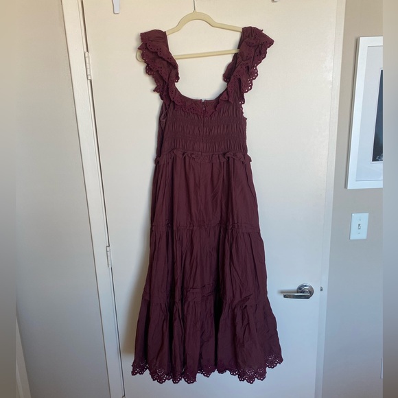 Lucie Embroidered Cotton Midi Dress - Picture 6 of 6